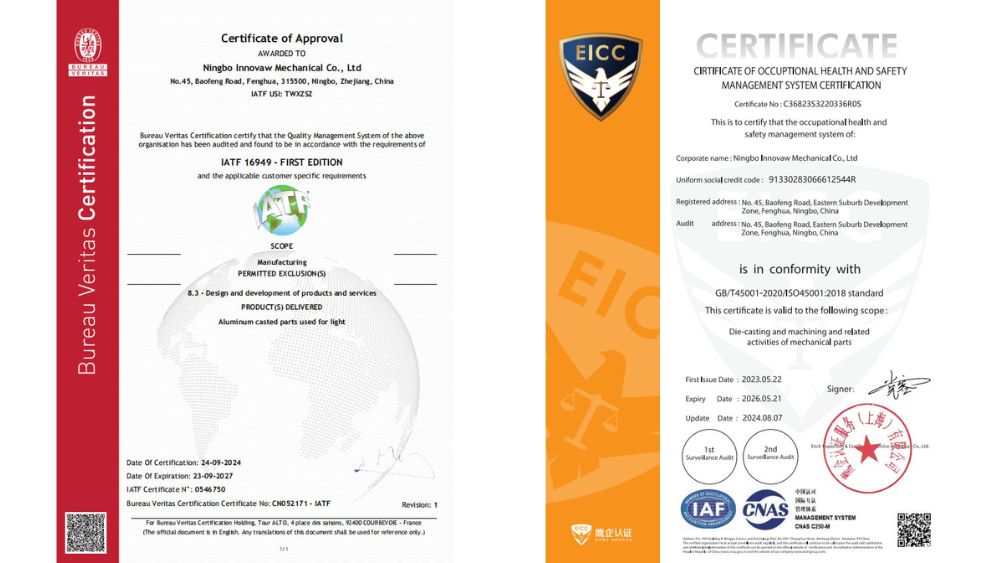 ISO 9001 Certified Manufacturer